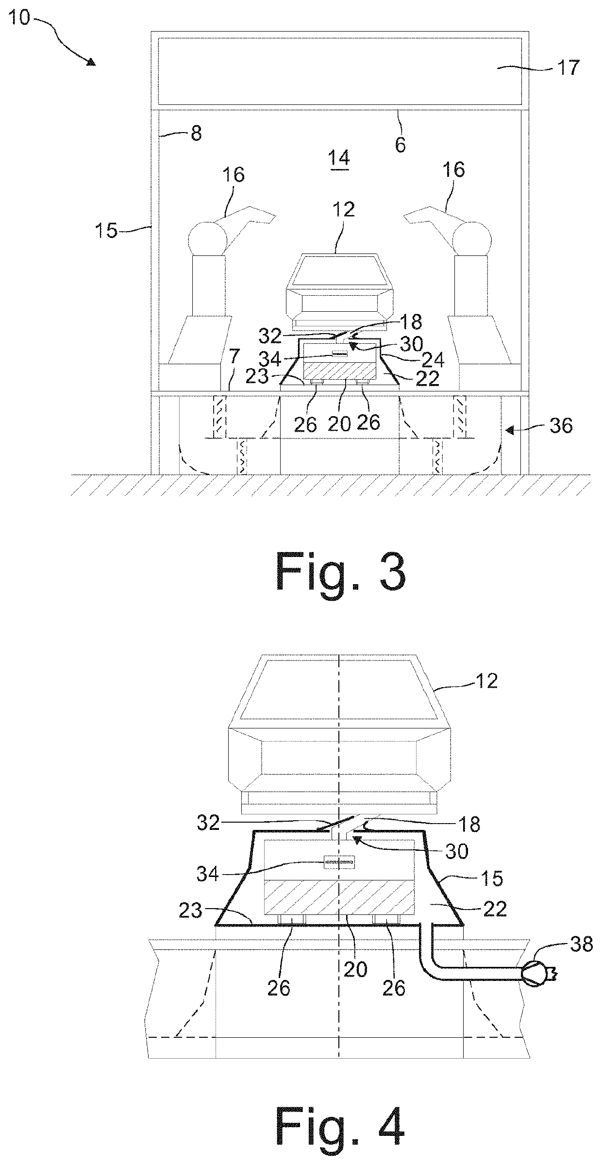 Surface-treatment facility and method for surface-treating vehicle bodies