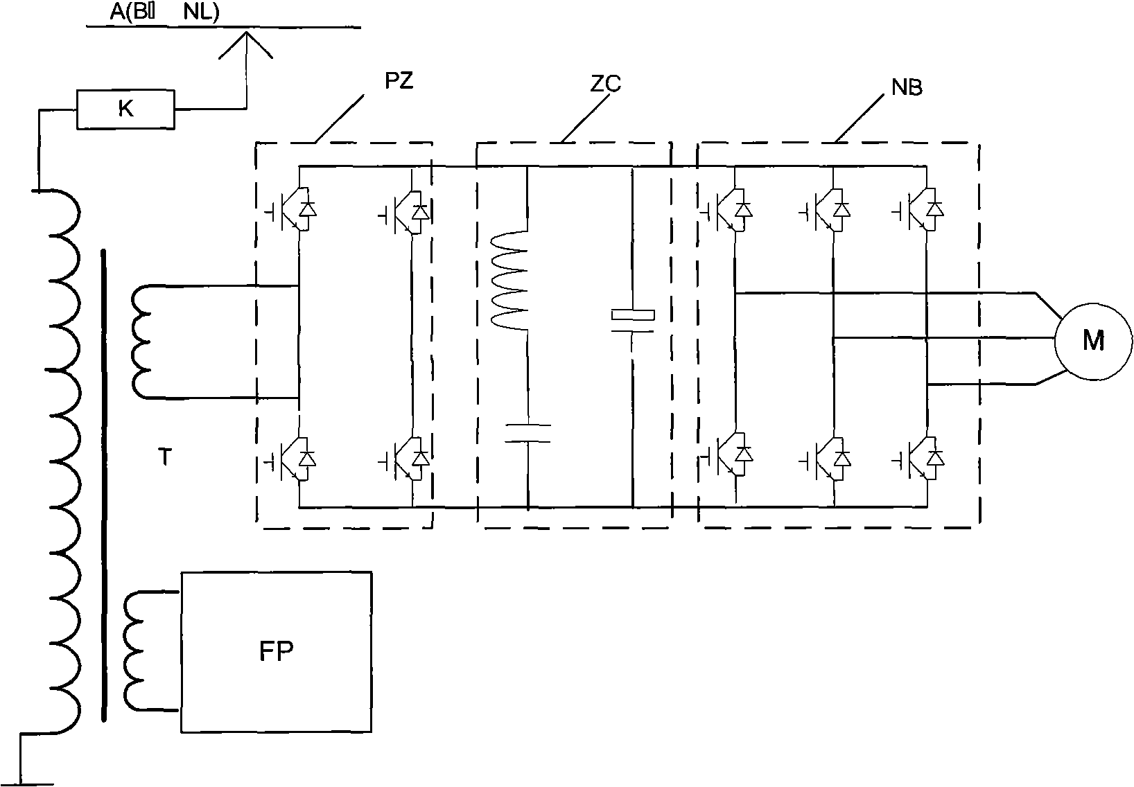 Automatic power-passing phase-splitting method of AC drive electric locomotive