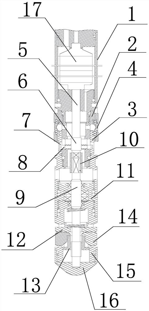 A flow-collecting and setting-sealing structure for small-flow eccentric water distributors without bridges in oilfields