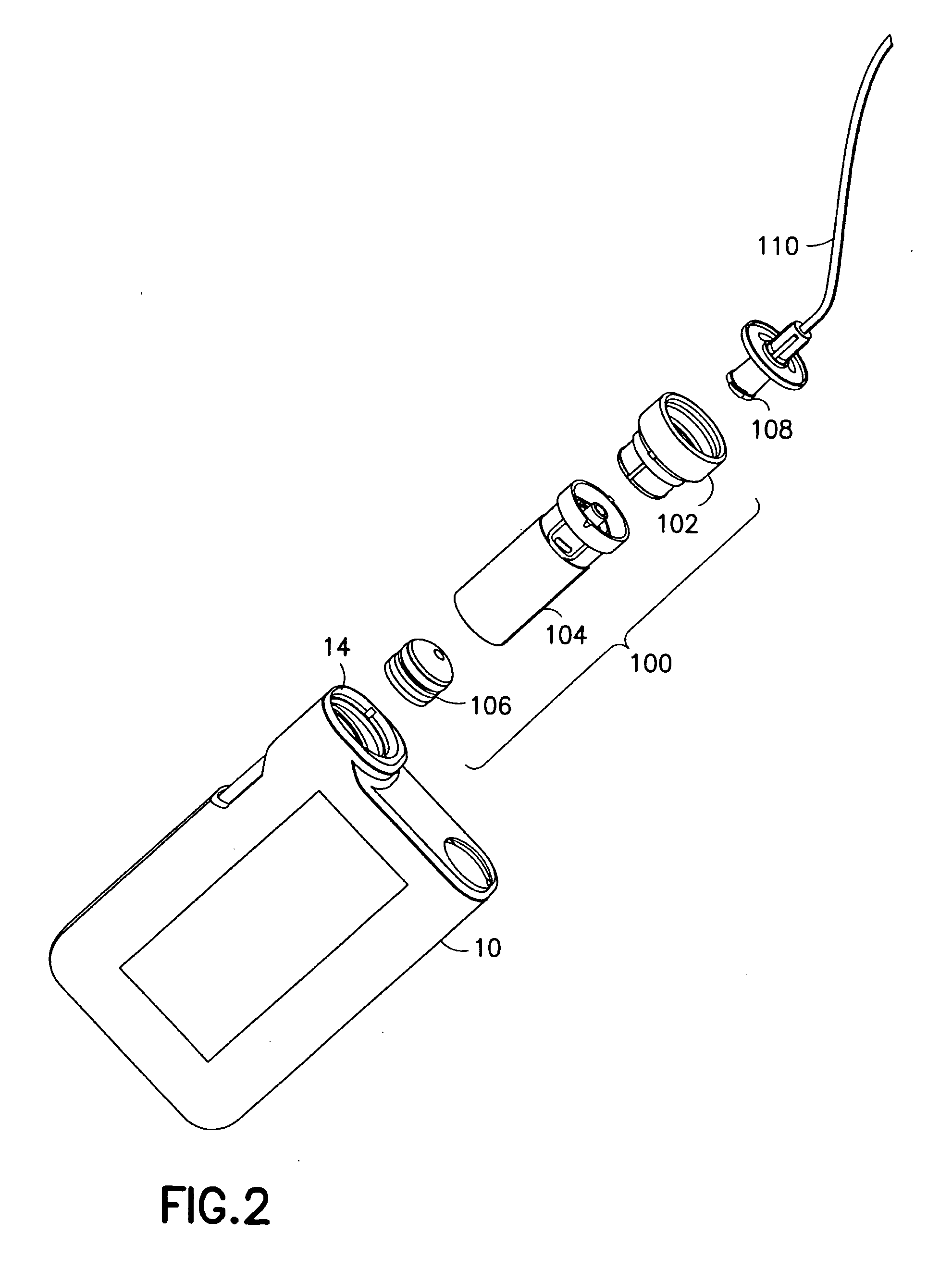 Infusion Reservoir With Push-On Connector Features And/Or Attachments Therefor