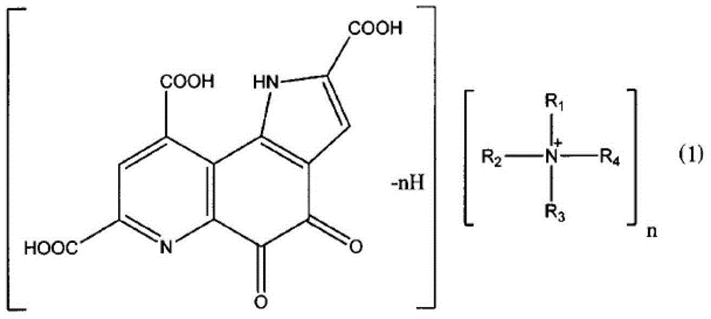 Pyrroloquinoline quinone salt with high solubility and production method thereof