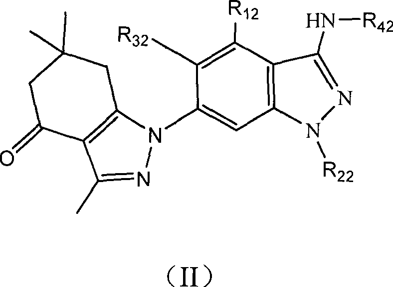 Tetrahydro indazolone or tetrahydro indolone substituted indazole derivative and salt thereof