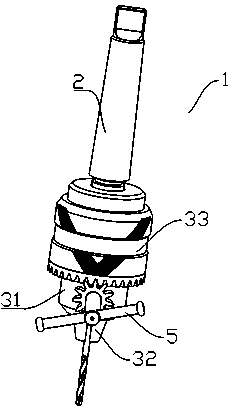 Chuck used for speed-changing electric drill