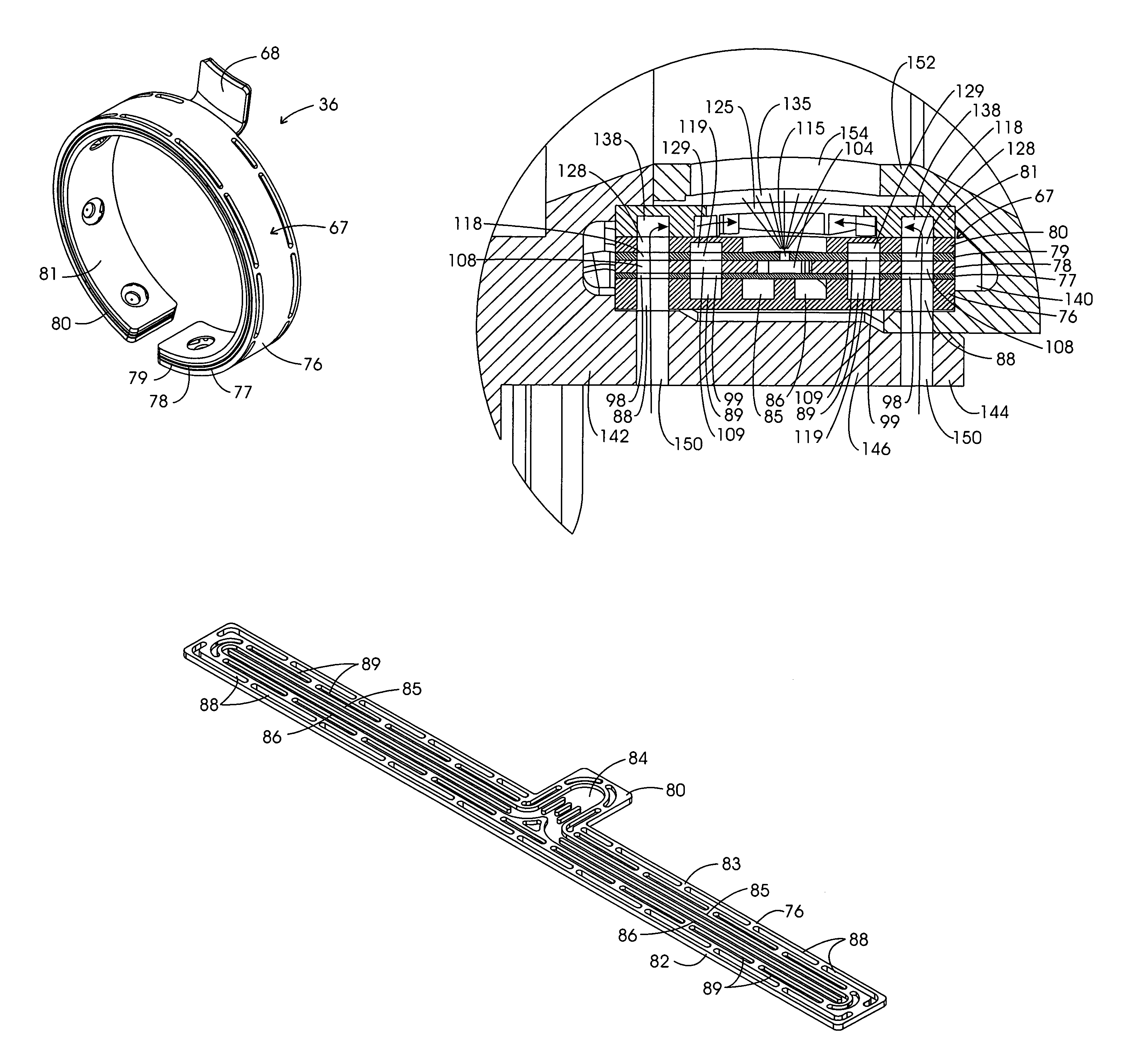 Macrolaminate radial injector