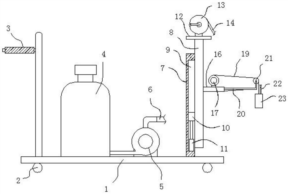 On-site water spraying detection equipment for performance of external doors and windows of building