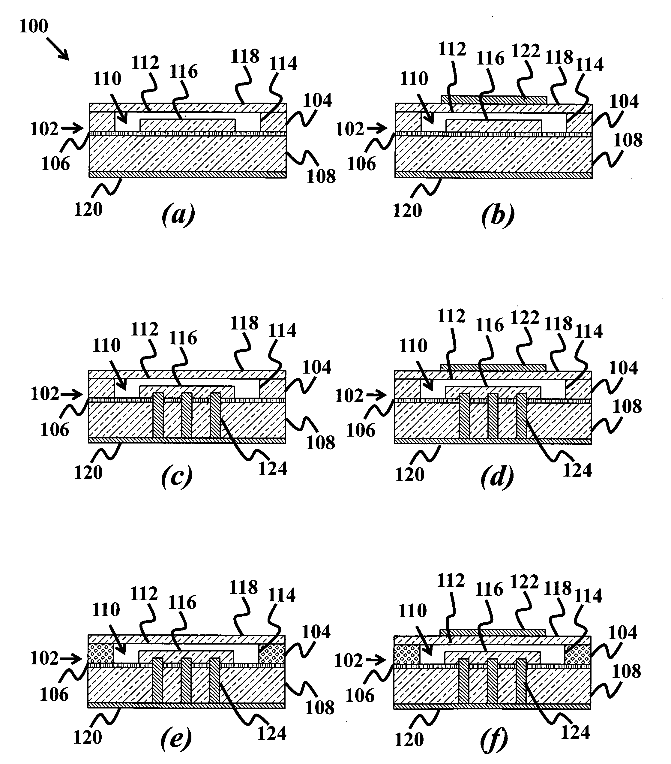 High-temperature electrostatic transducers and fabrication method