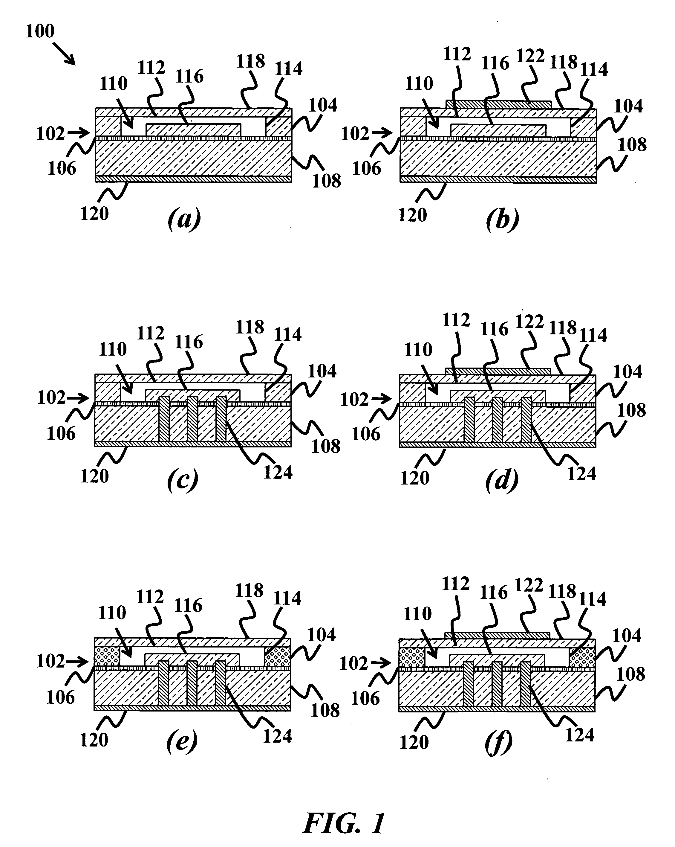 High-temperature electrostatic transducers and fabrication method