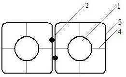 Electronic demonstration model of covalent bond forming molecules