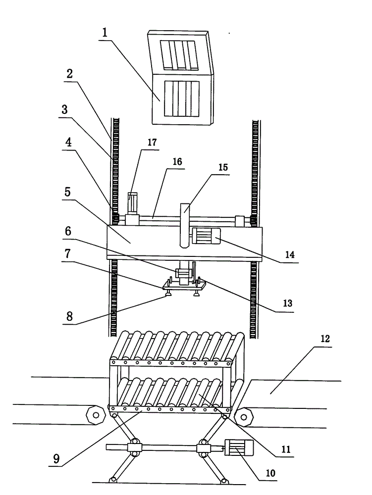 Temporary storage device for ceramic tiles