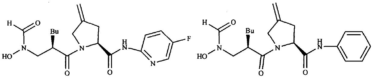 Peptide deformylase inhibitor containing 4-methylene pyrrolidine