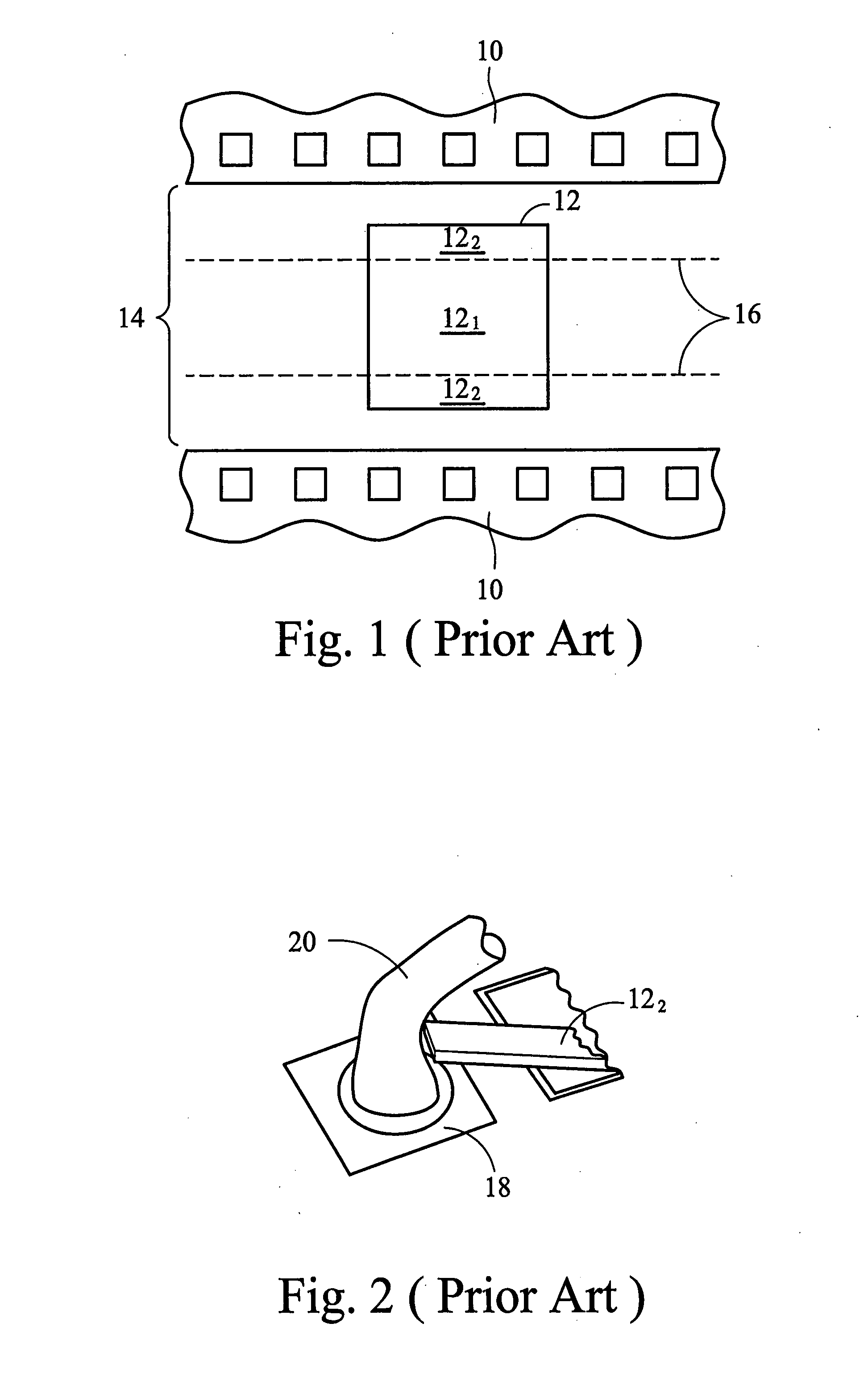 PCM pad design for peeling prevention