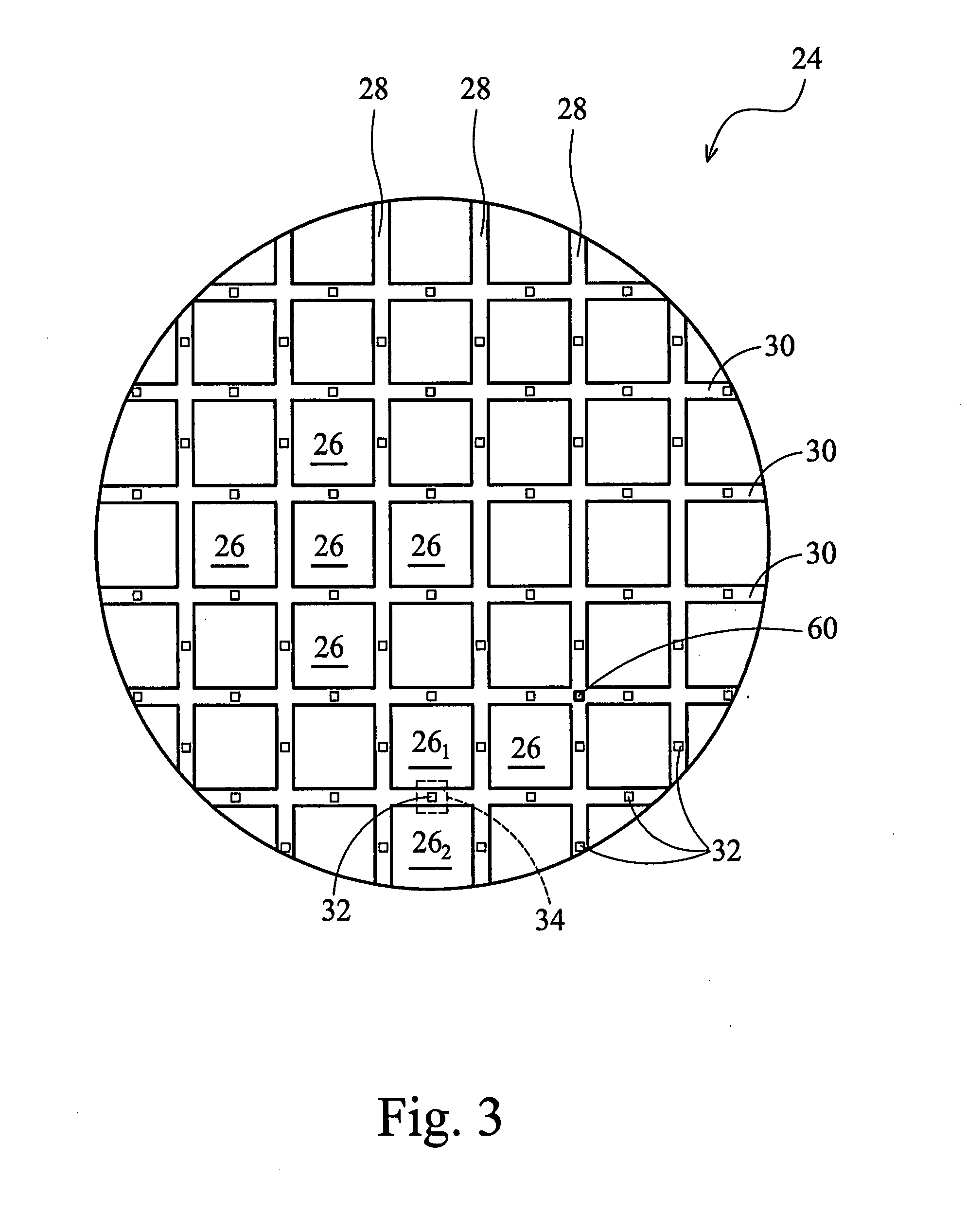 PCM pad design for peeling prevention