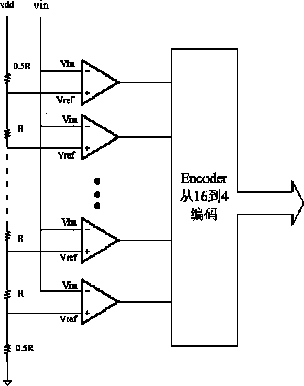 Analog-to-digital converter for digital control switch DC-DC converter