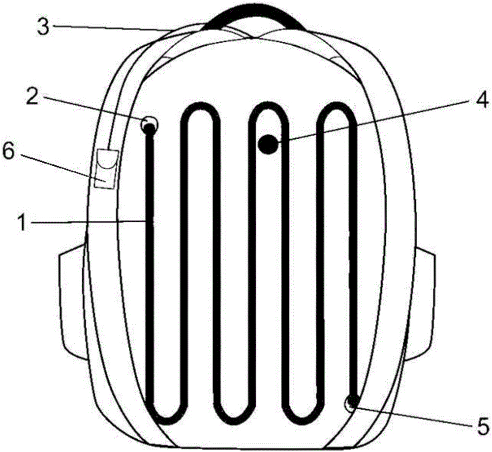 Portable intelligent liquid-cooling backpack