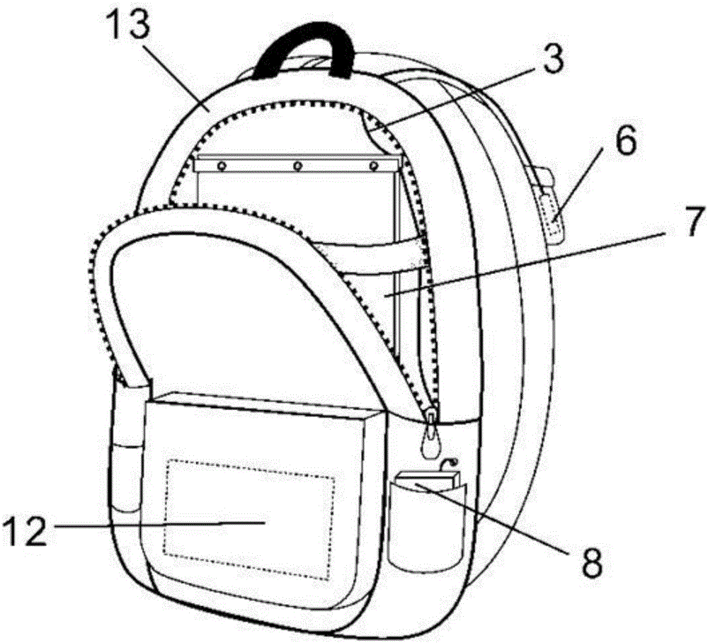 Portable intelligent liquid-cooling backpack