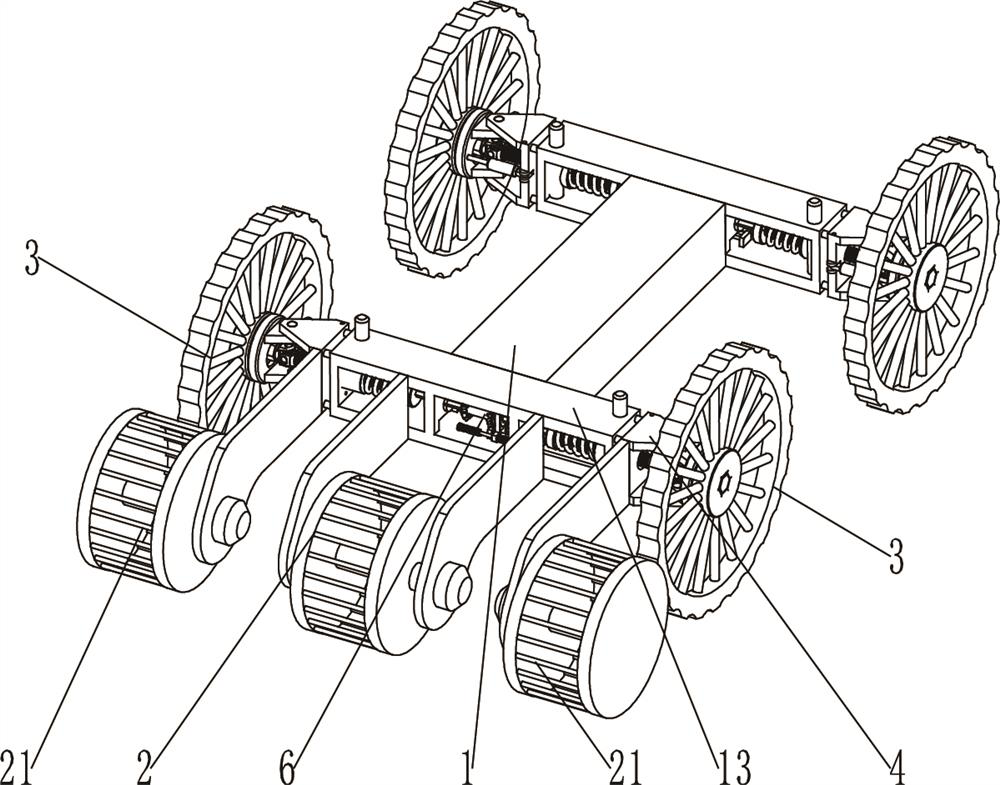 Adjustable weeding device of rice transplanter