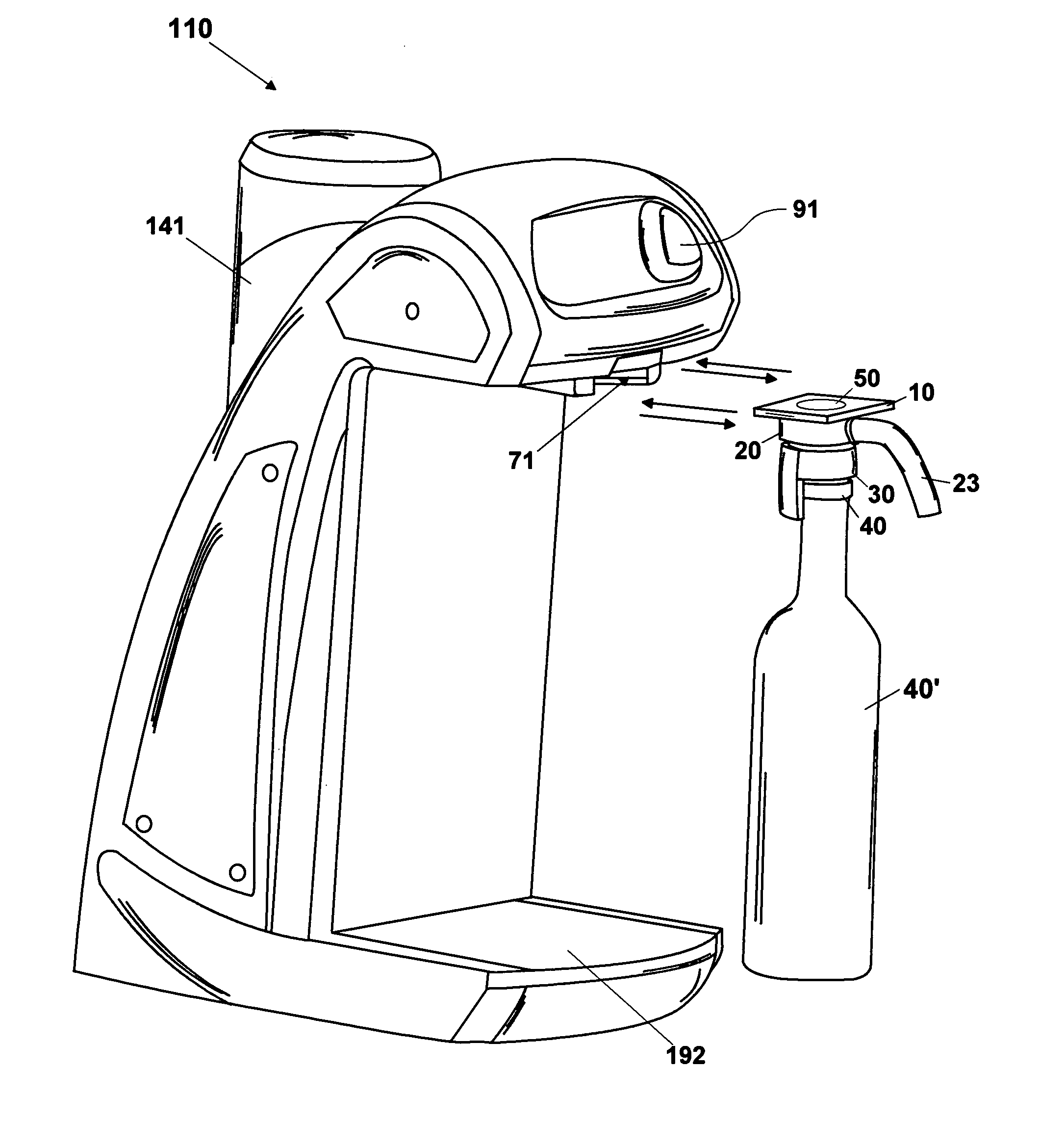 Apparatus for preserving and serving by-the-glass wine, or other liquid that can be affected by oxygen