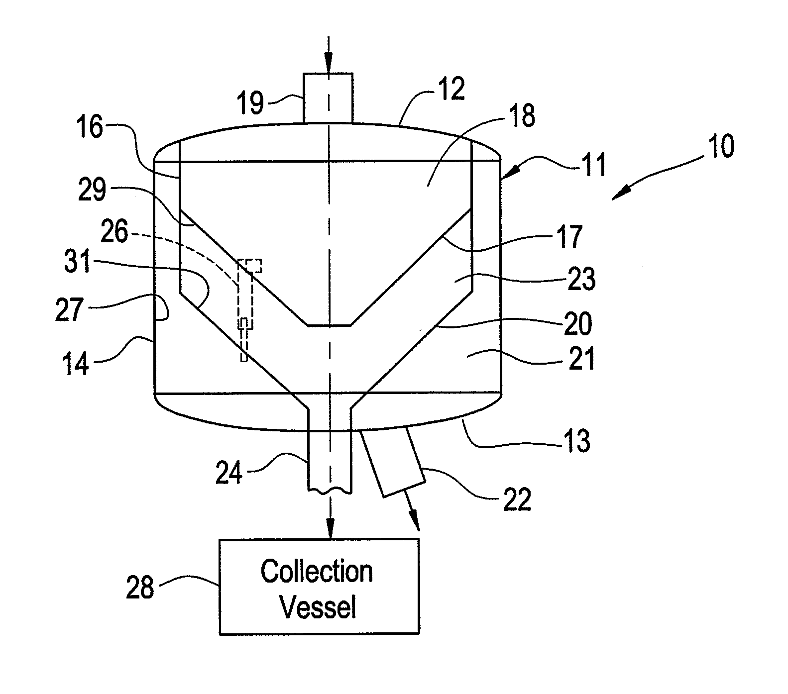 Apparatus and Method for Separating Solids from Gas Streams