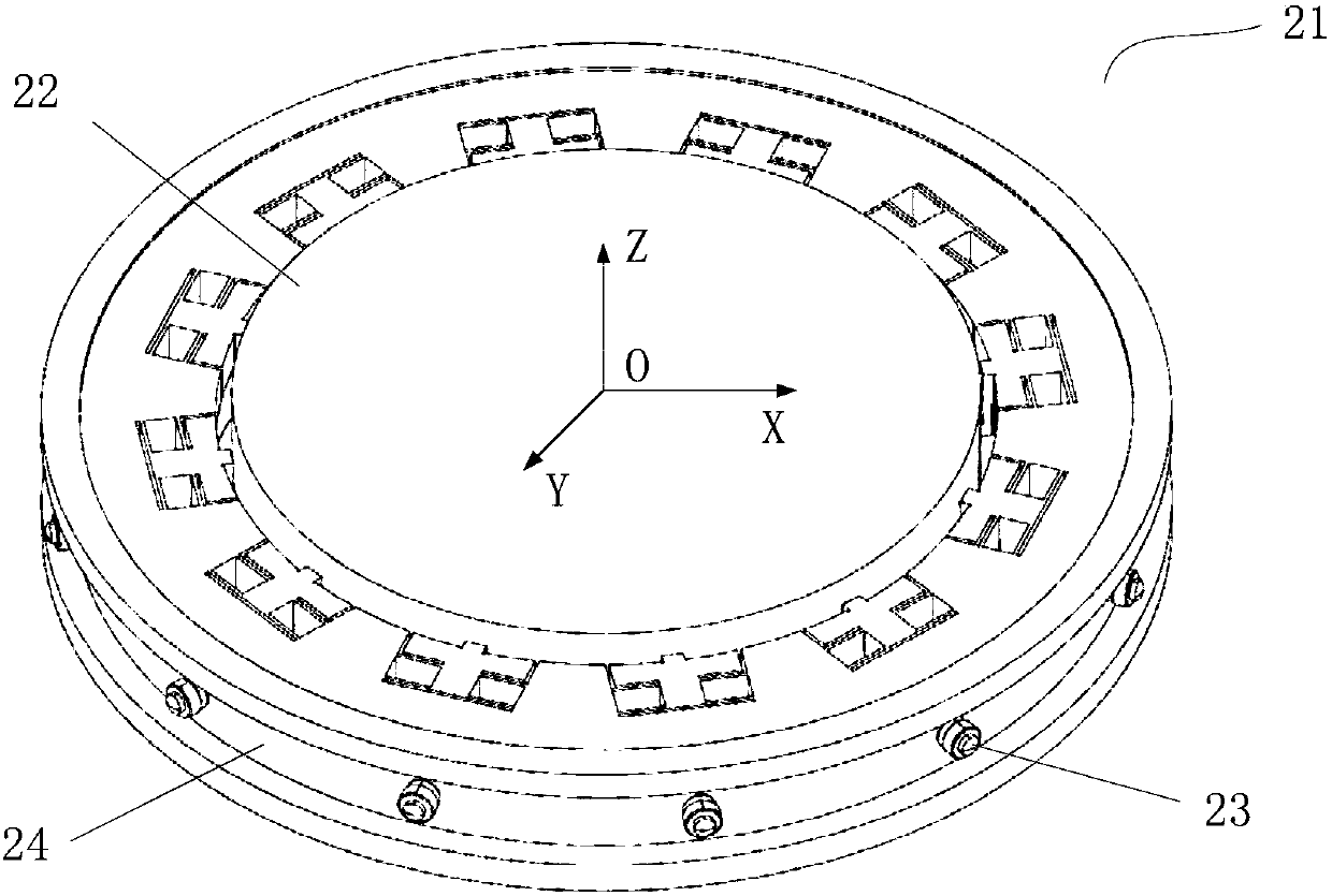 Optical element support structure, unit mirror group, exposure optical system and photolithography machine