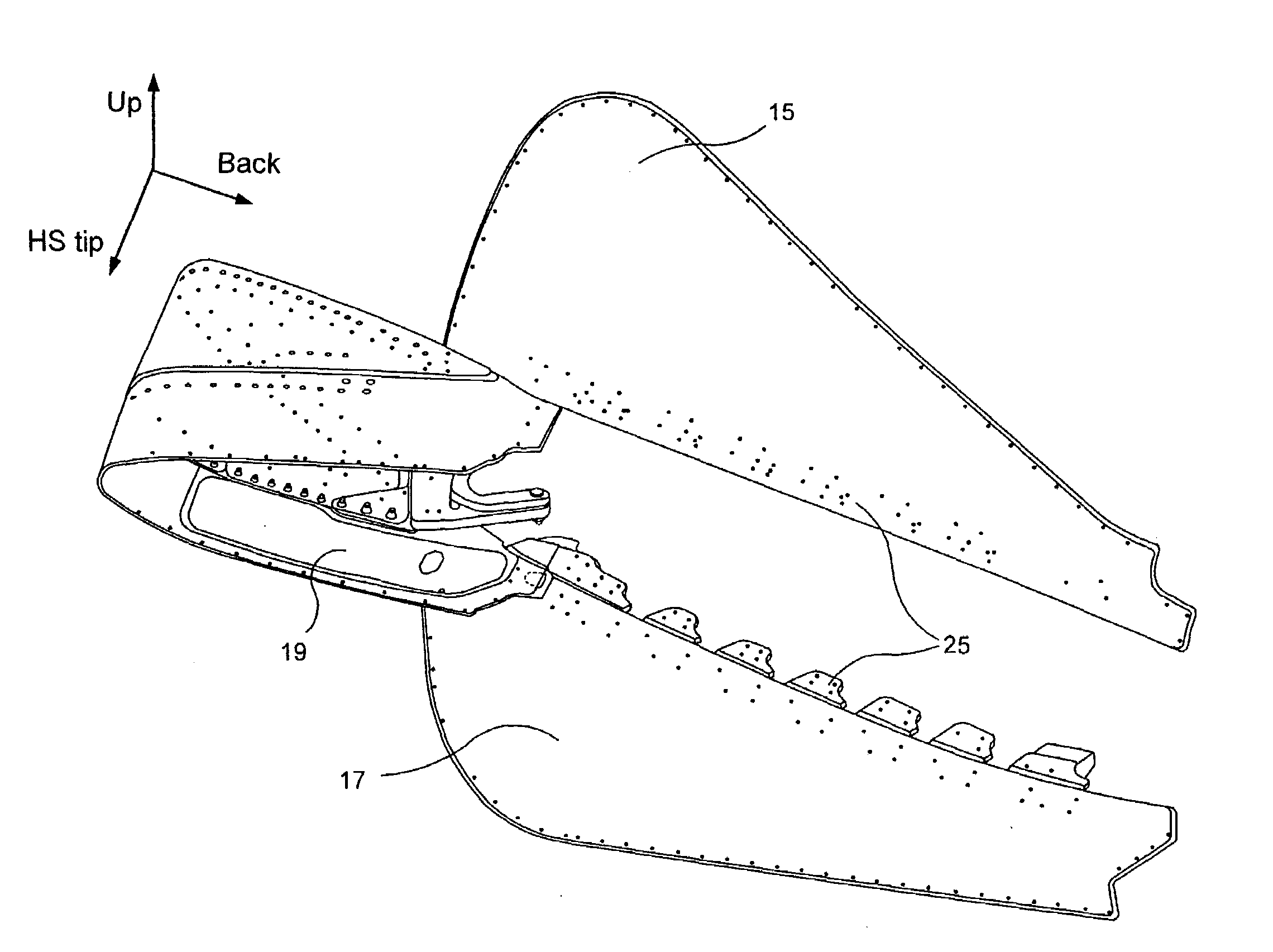 Elastic pre-deformed fairings for aircrafts