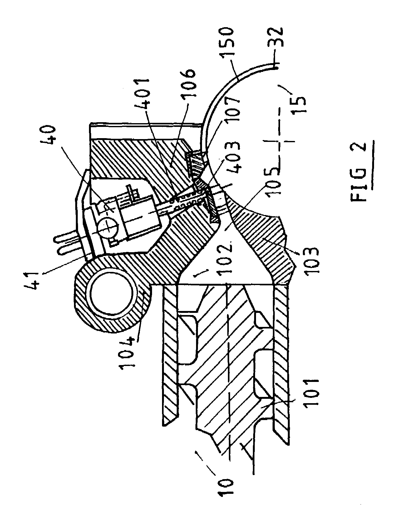 Electrically conductive tire and apparatus and process for extruding elements which have been made conductive