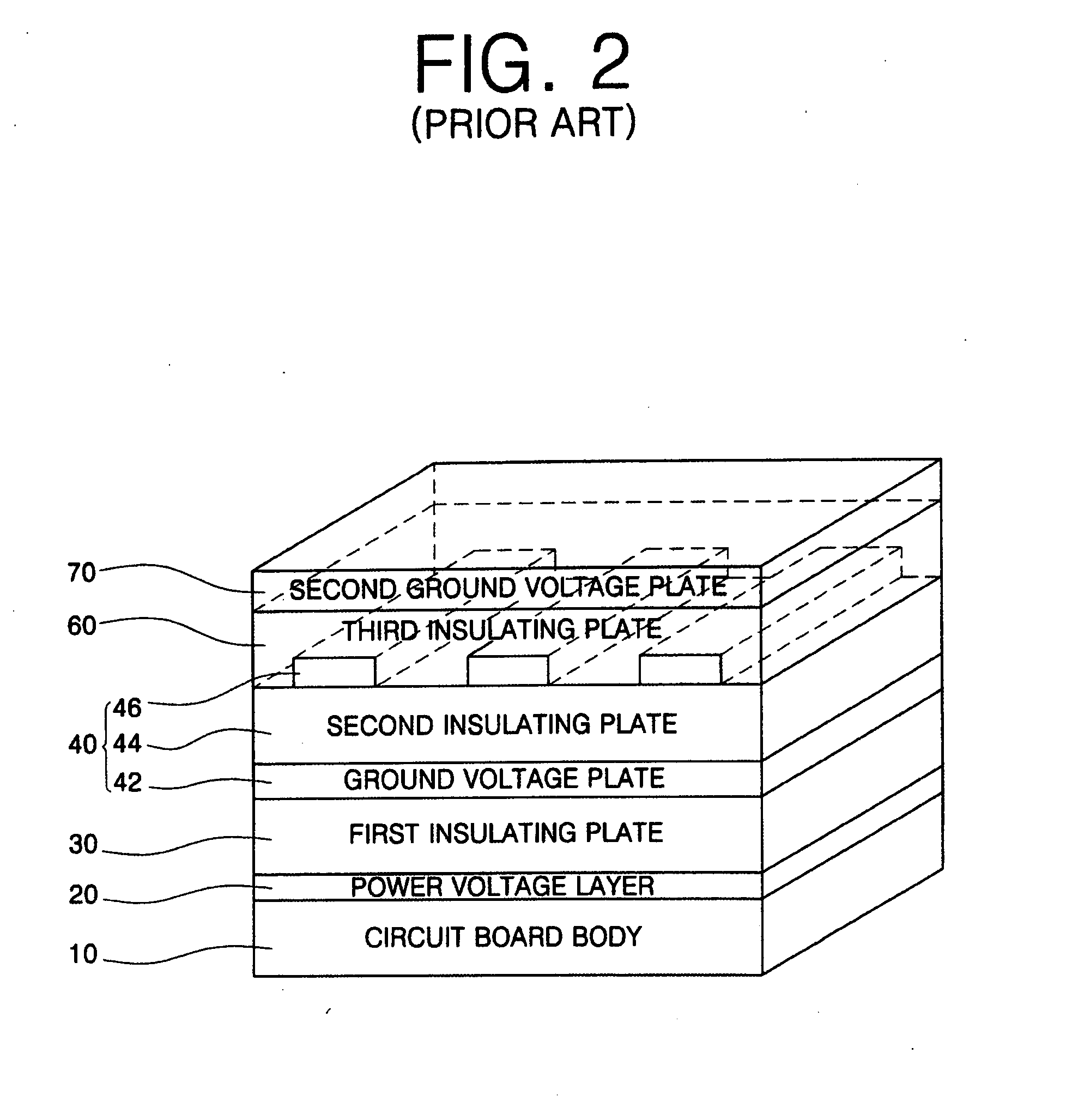 Multi-layered printed circuit board