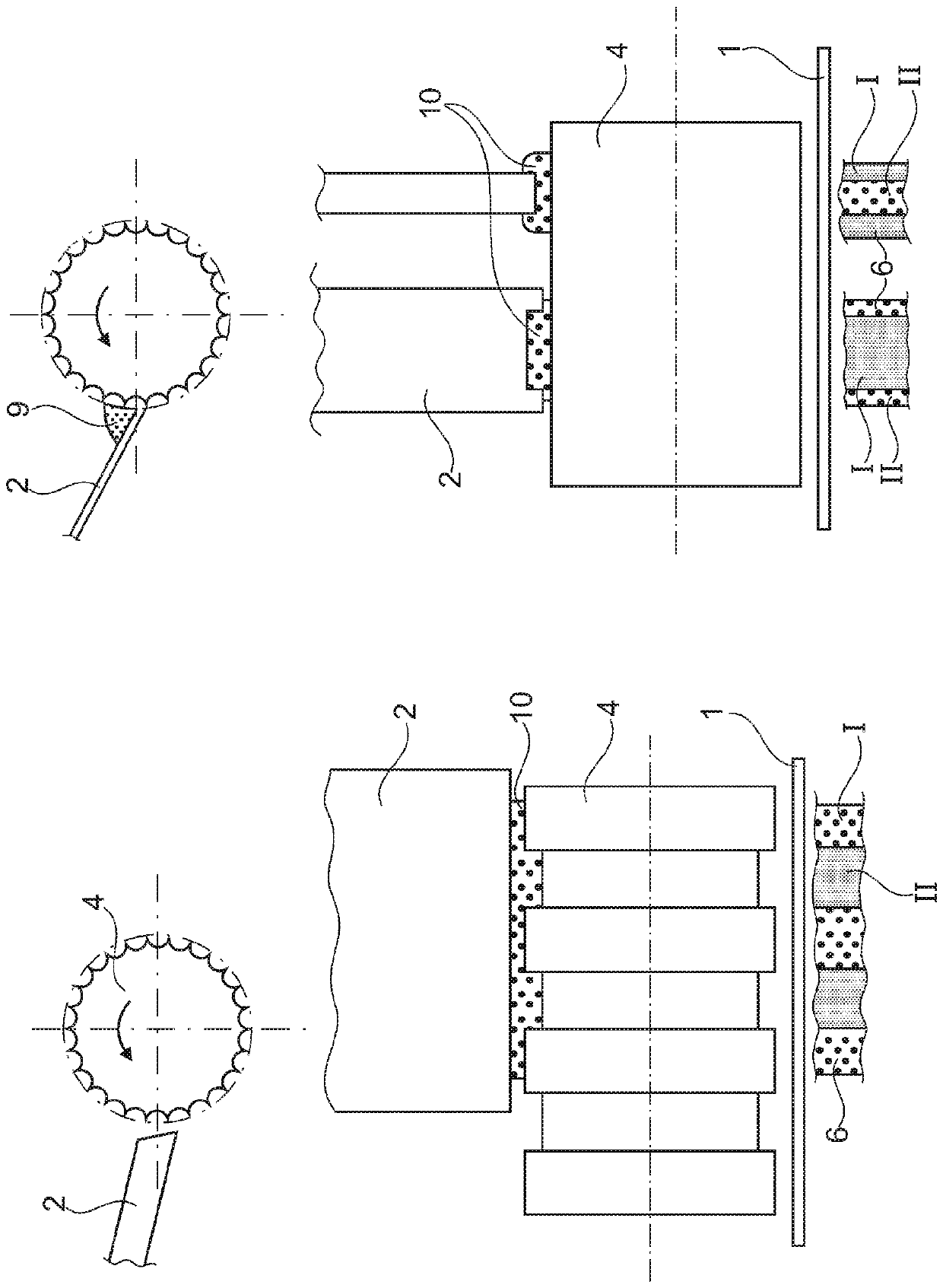 Apparatus for applying glue marks to wrapping strips of tobacco rod-shaped articles