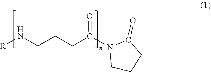 Polyalkyleneimine-modified polyamide 4