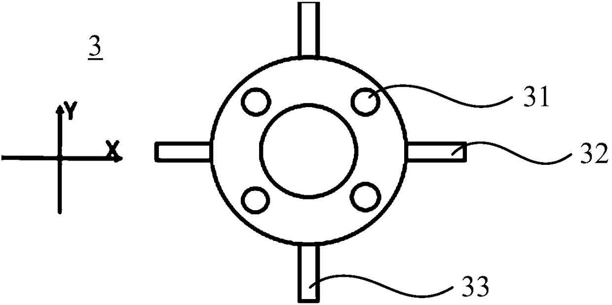 Optical fiber coating concentricity online adjusting device and optical fiber coating concentricity online monitoring and adjusting device