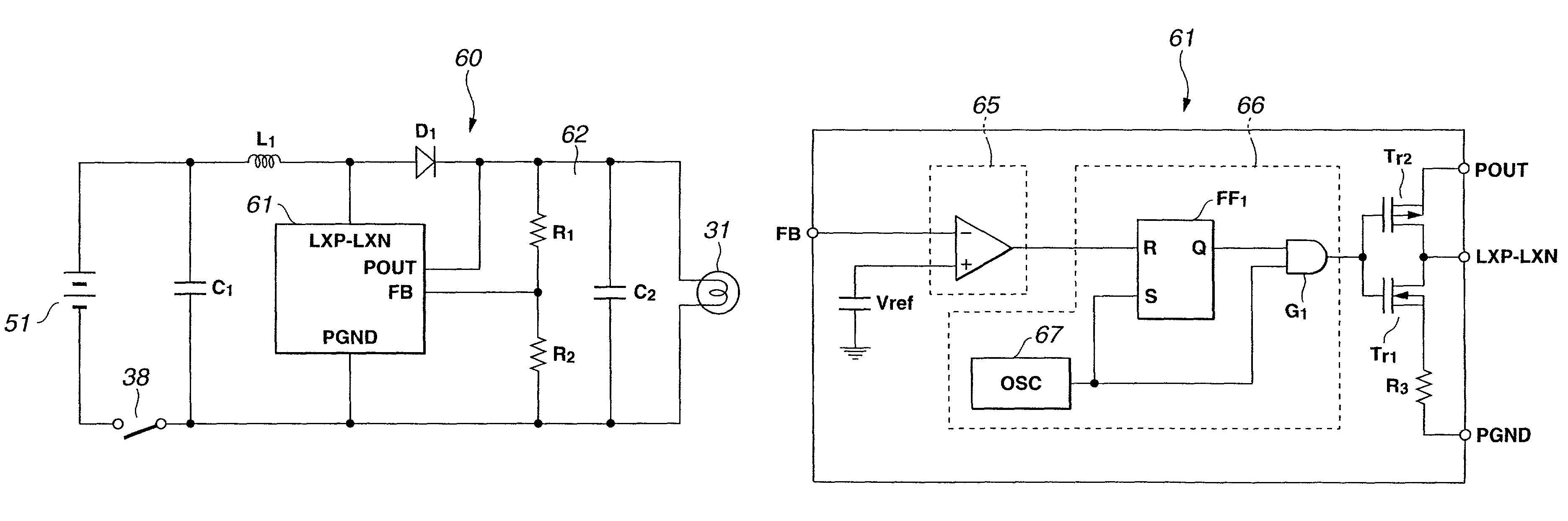 Battery-powered light source device for endoscope