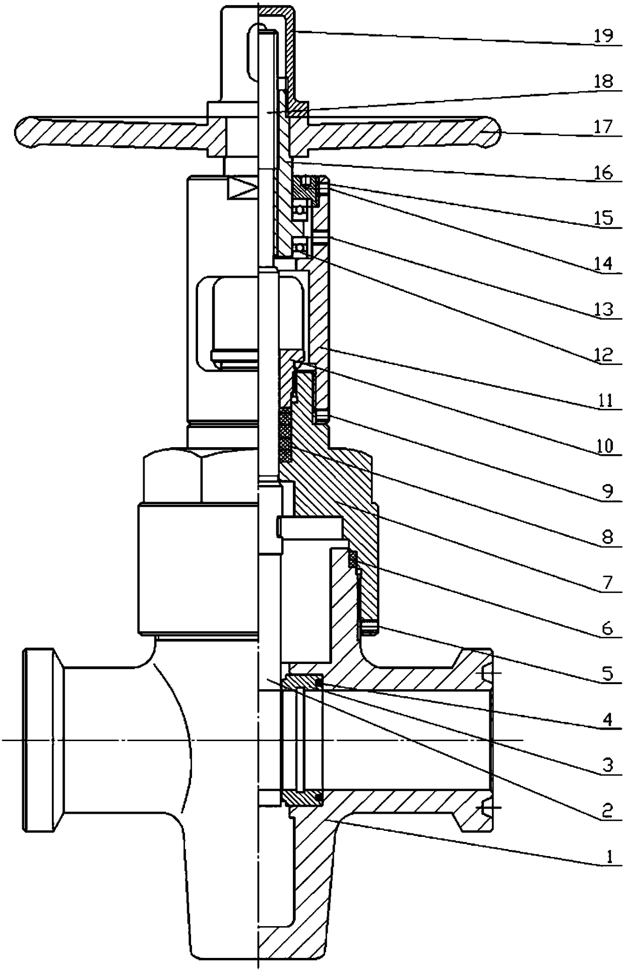 High-temperature and high-pressure wellhead thermal recovery valve