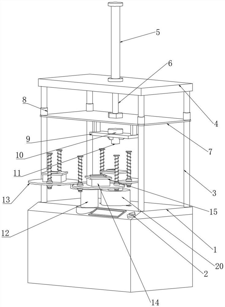 A hot-melt machine for plastic production with multiple mold stations