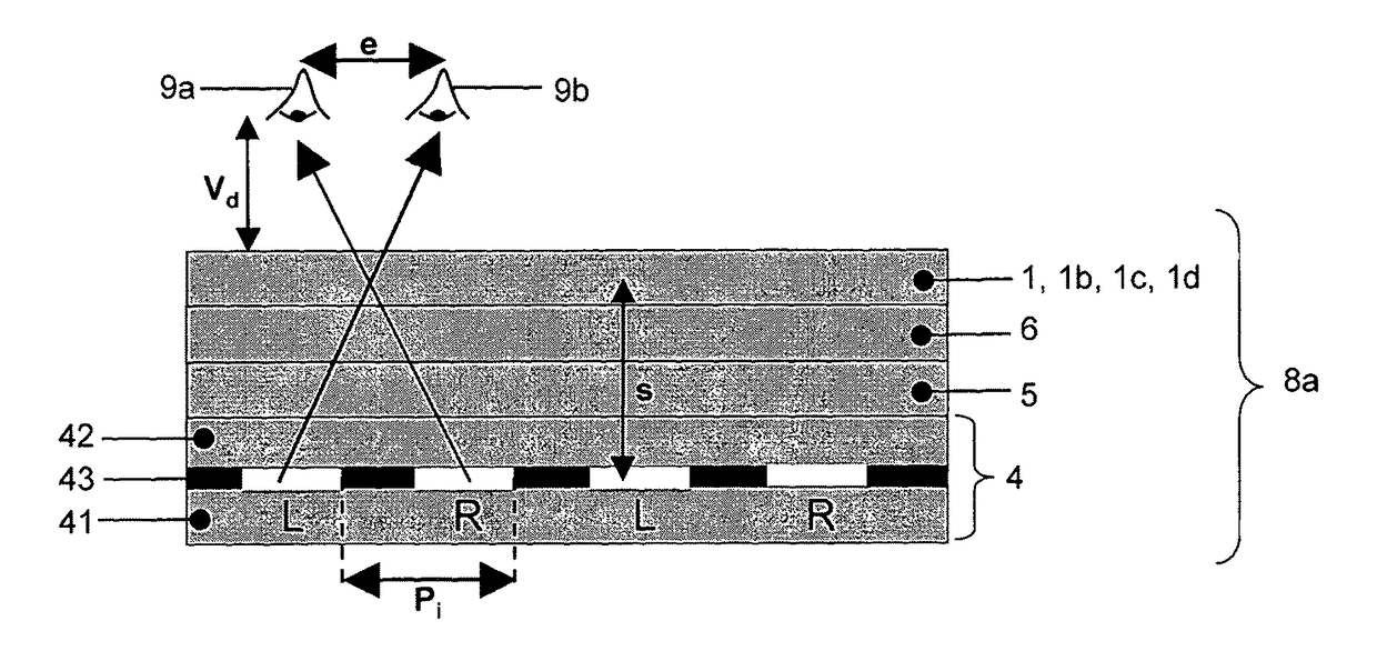 Switchable imaging device, switchable optical device, and display