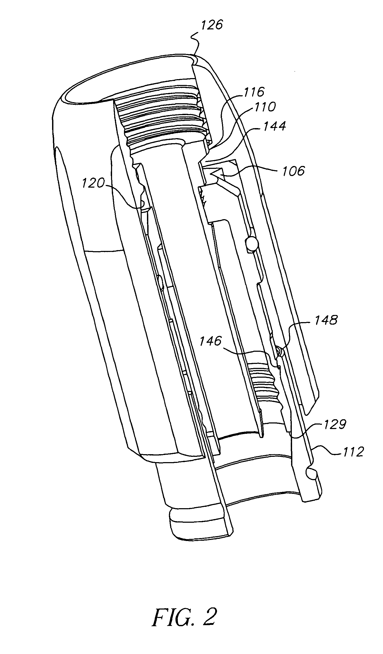 Coax connector having clutching mechanism