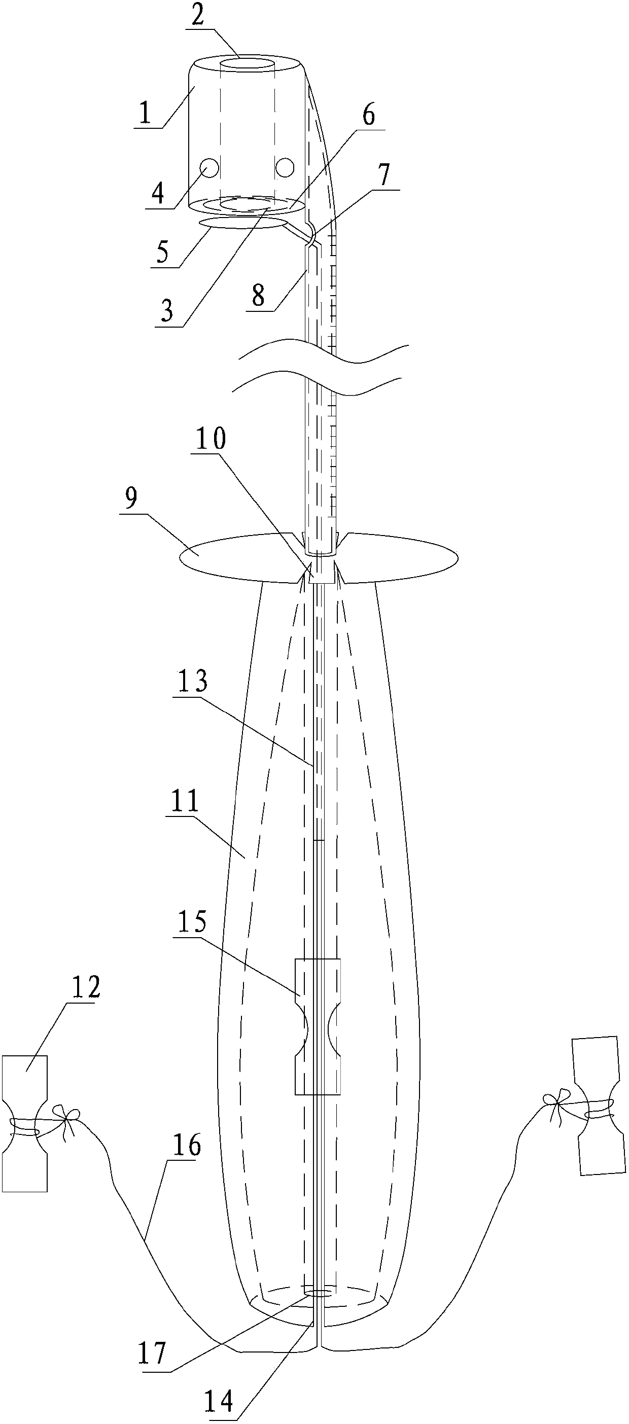 Tendon taking machine