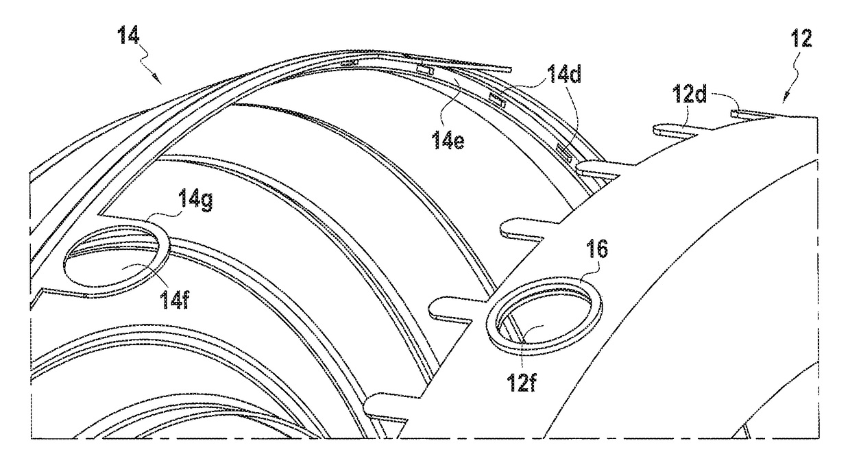 Annular turbomachine combustion chamber