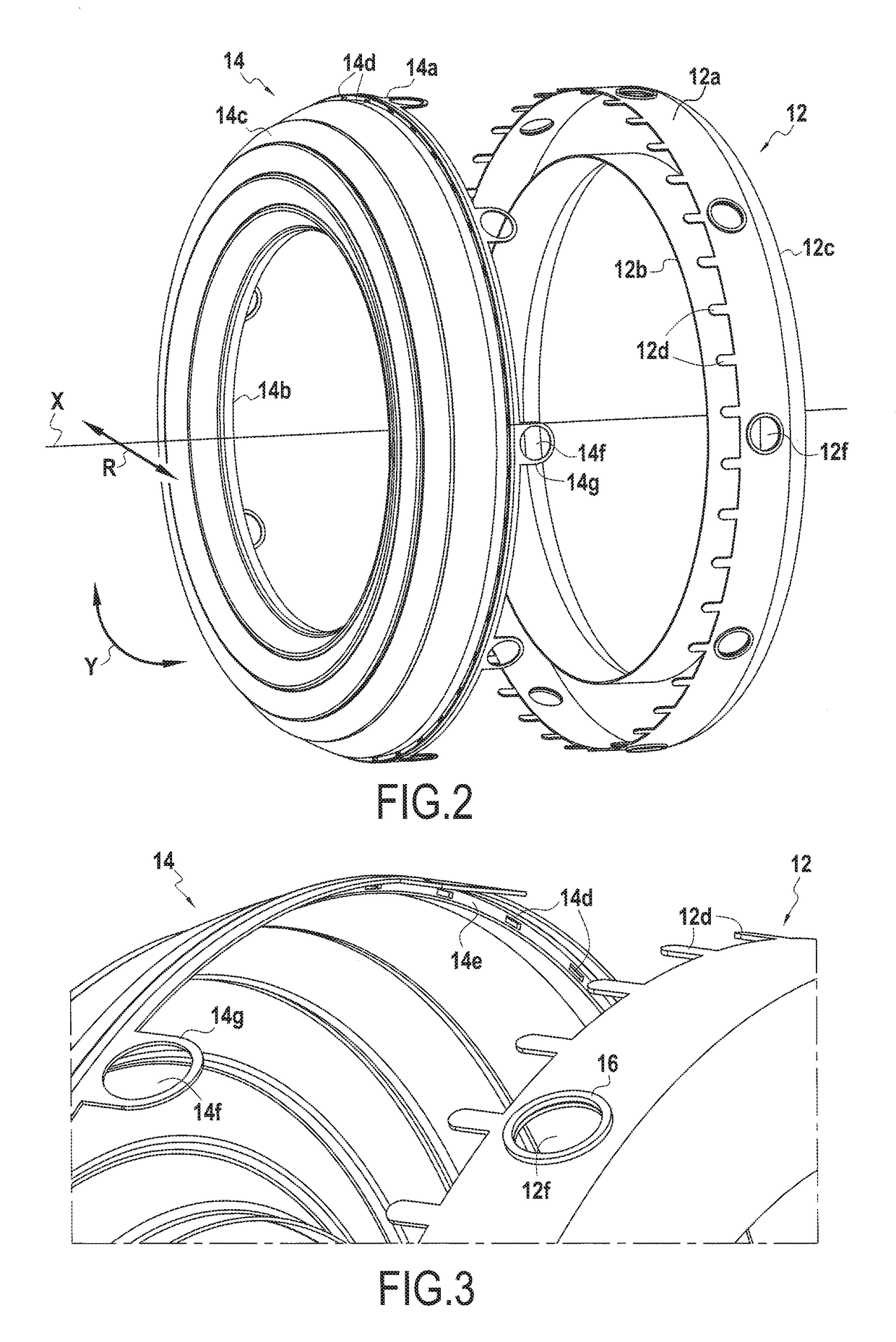 Annular turbomachine combustion chamber