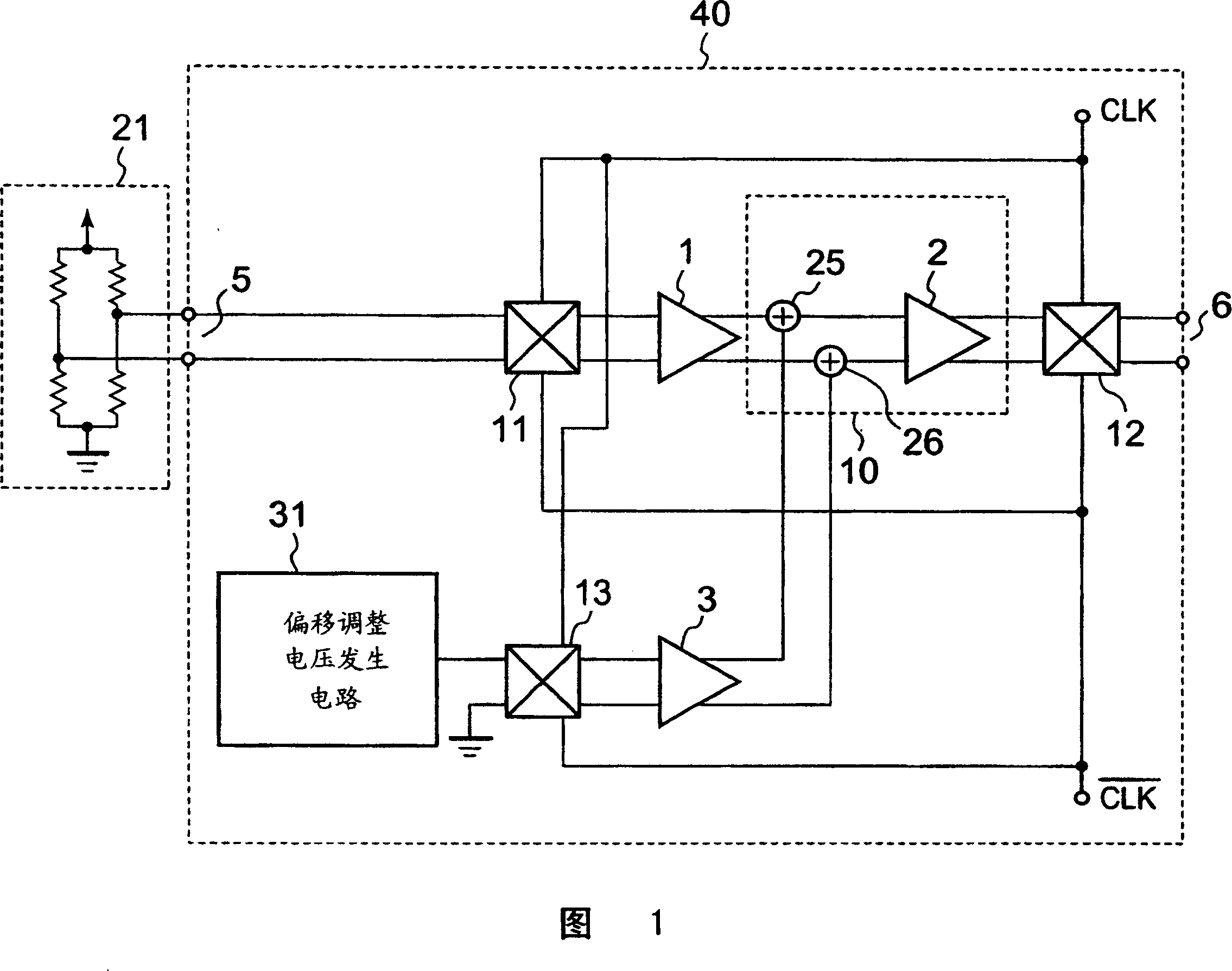 Chopper amplifier circuit and semiconductor device