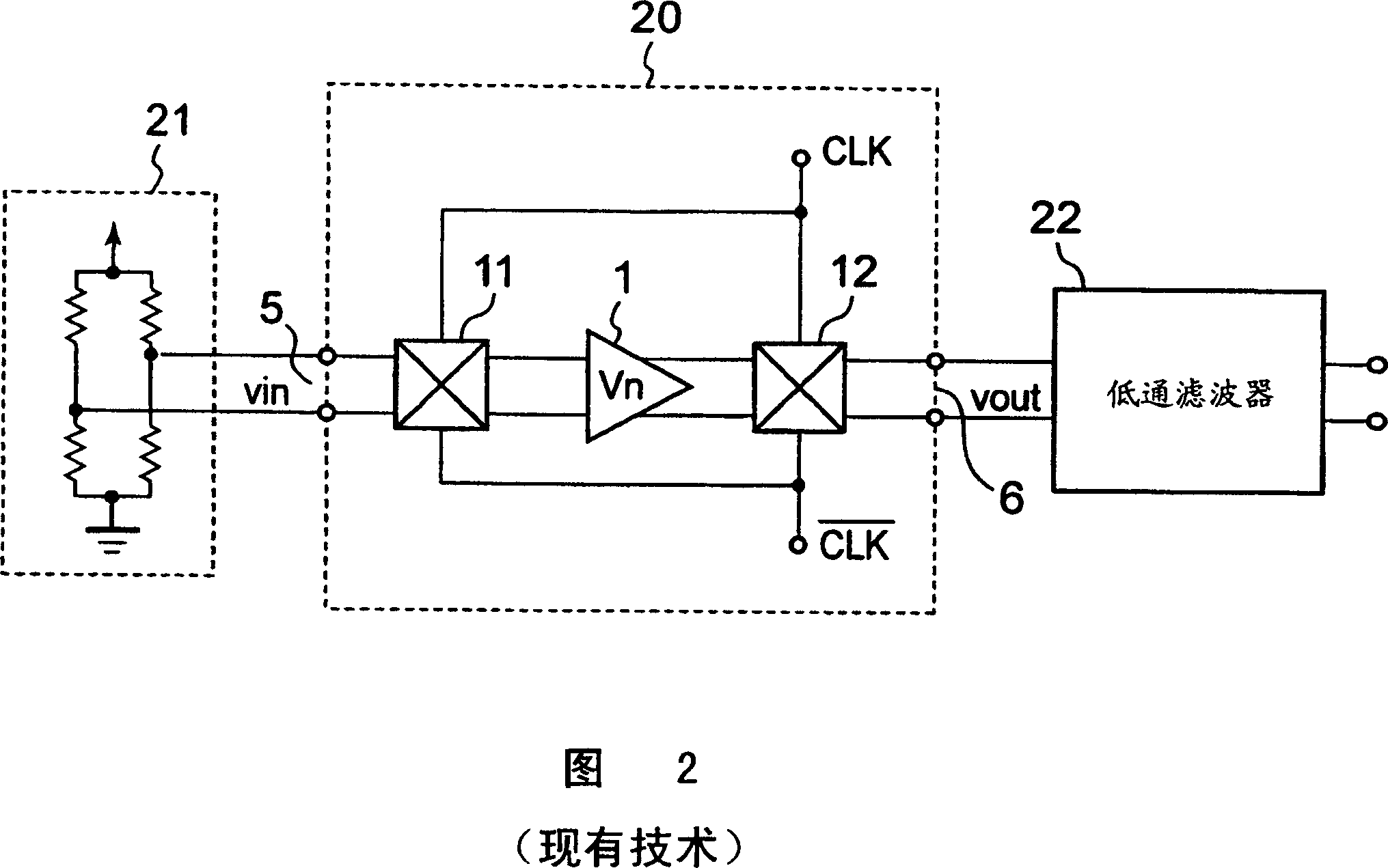 Chopper amplifier circuit and semiconductor device