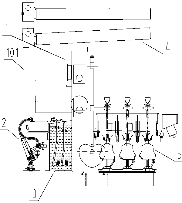 A spinning process of a high-speed spinning machine equipped with a through-shaft passive winding device