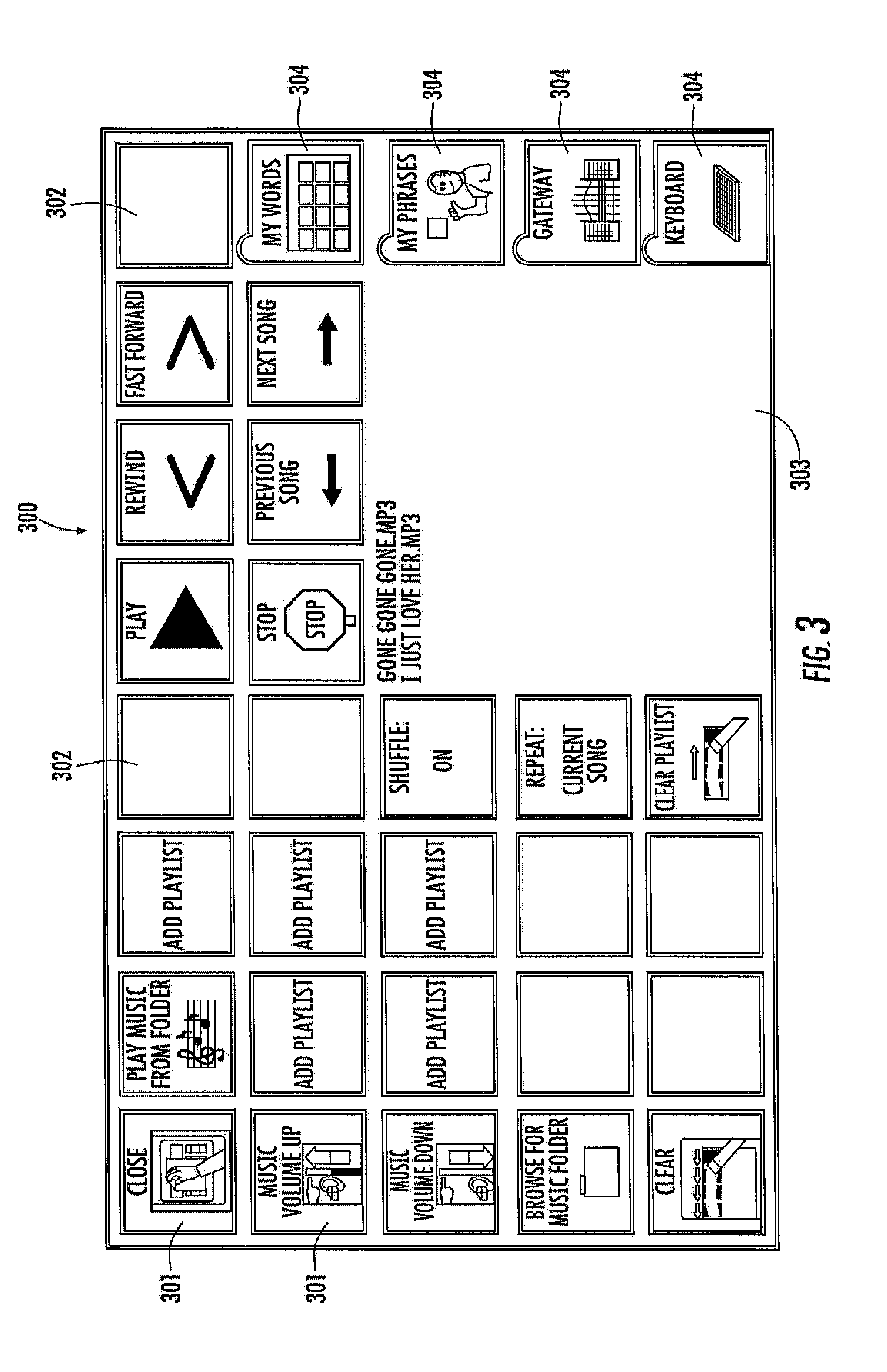System and method of creating custom media player interface for speech generation device