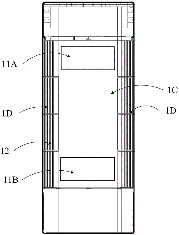 Vertical wall-mounted air conditioner indoor unit and air conditioner