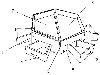 Connecting structure for old carton renovating