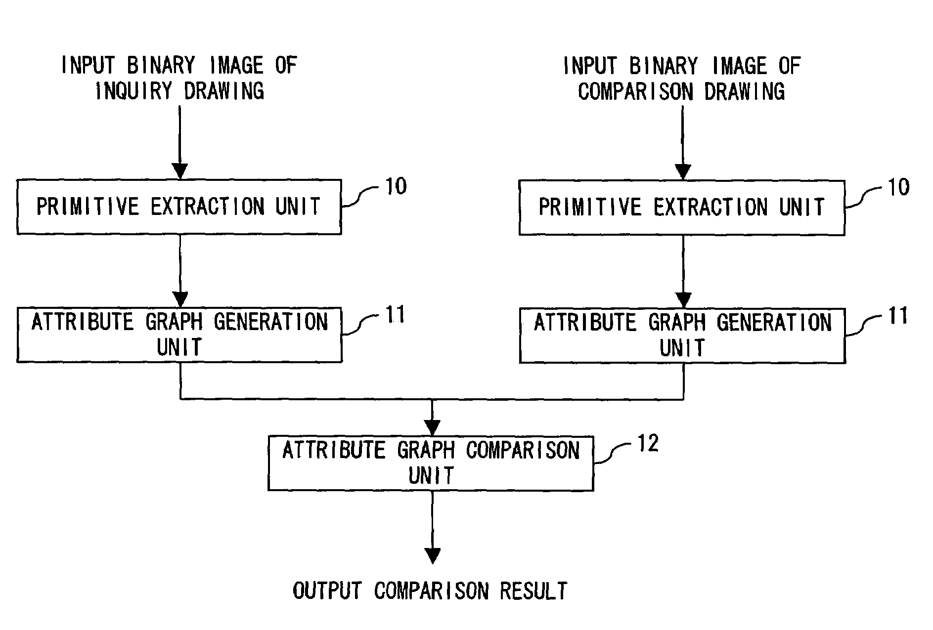 Drawing comparison apparatus