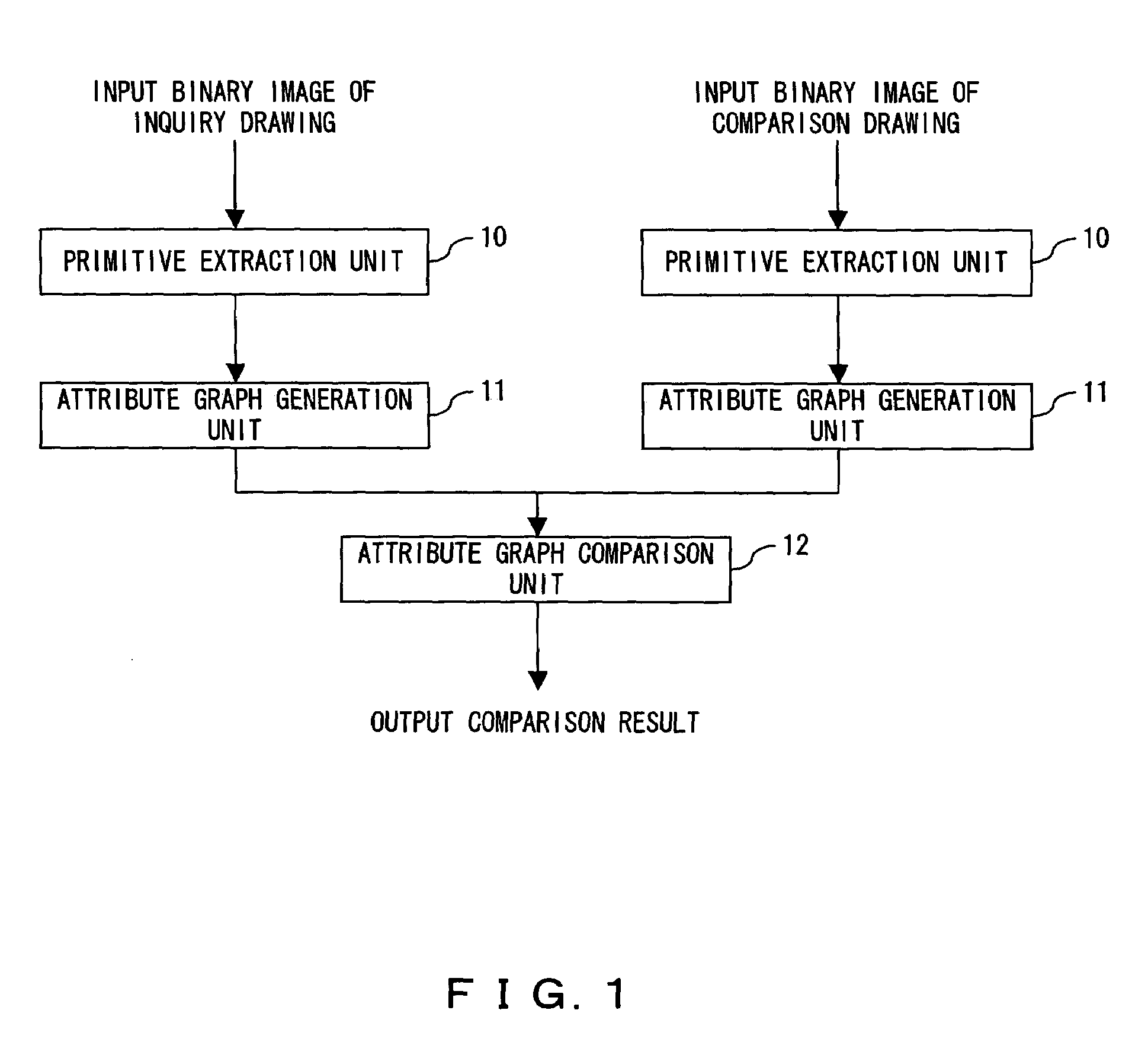 Drawing comparison apparatus