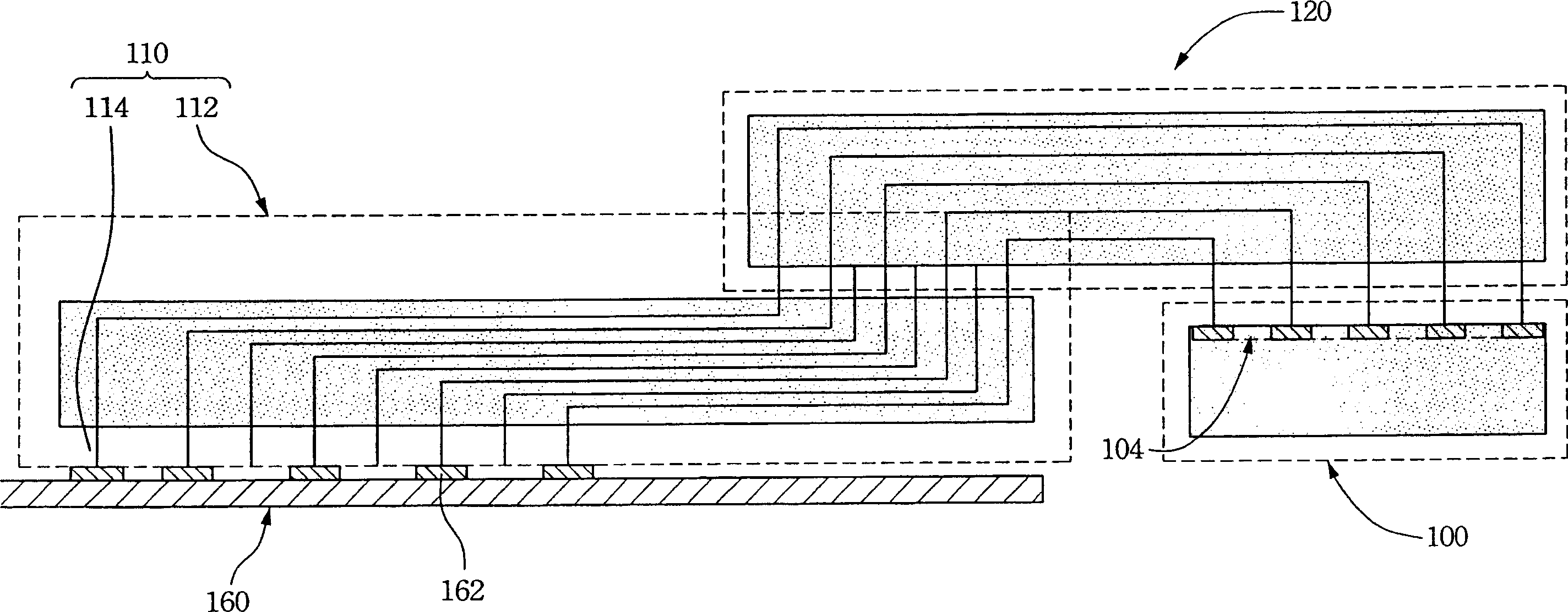 Universal probe device for electronic module detecting system