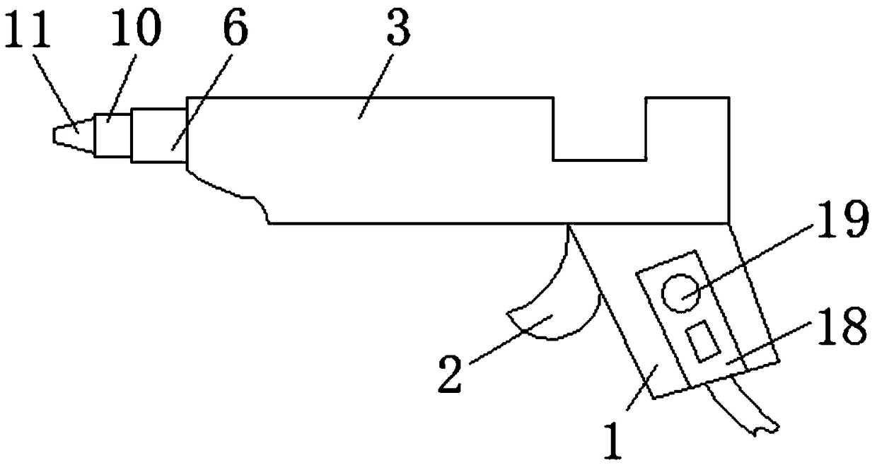 Glue gun capable of evenly extruding glue for automobile