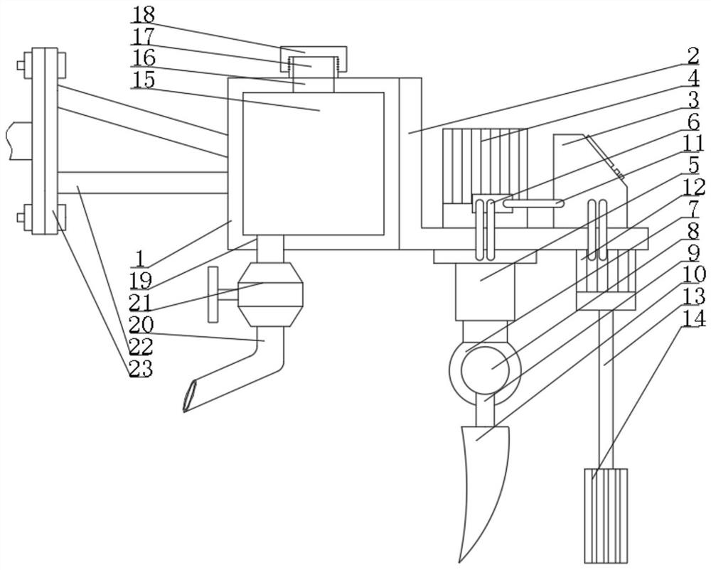 Soil loosening device for agricultural planting