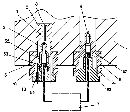Viscous dissipation measuring device and measuring method