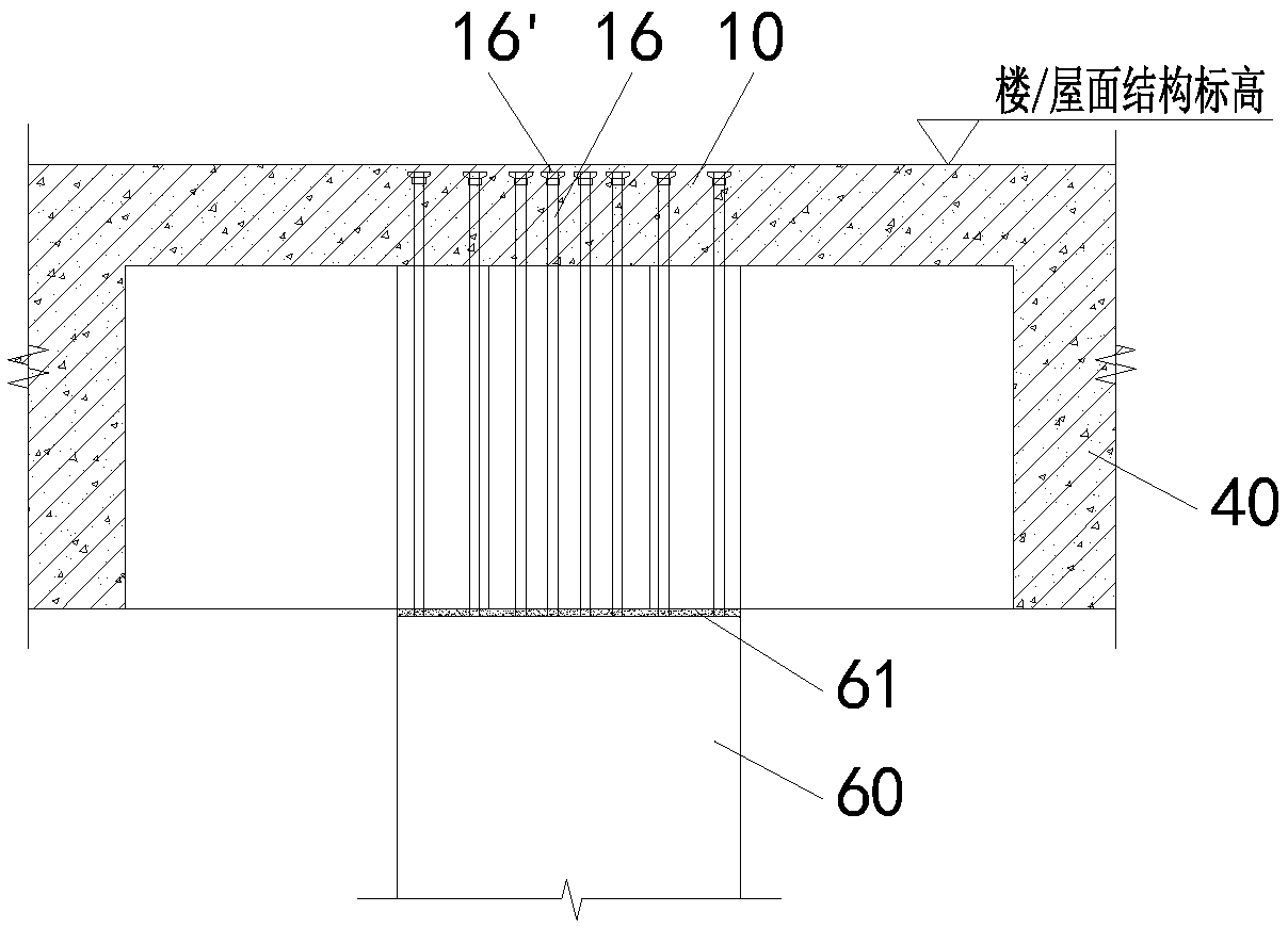 Assembled beam column structure and construction method thereof